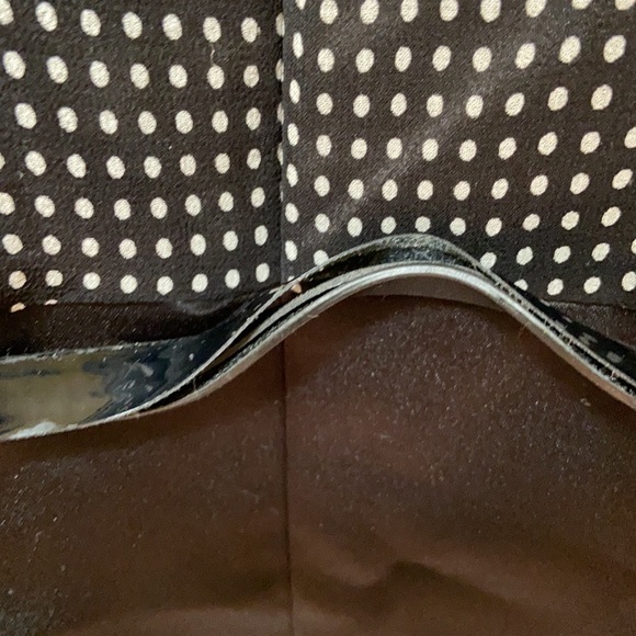 Tahari Arthur S. Levine Dress Black Polka Dot 4 Dark Academia Office Work Party - Picture 4 of 10